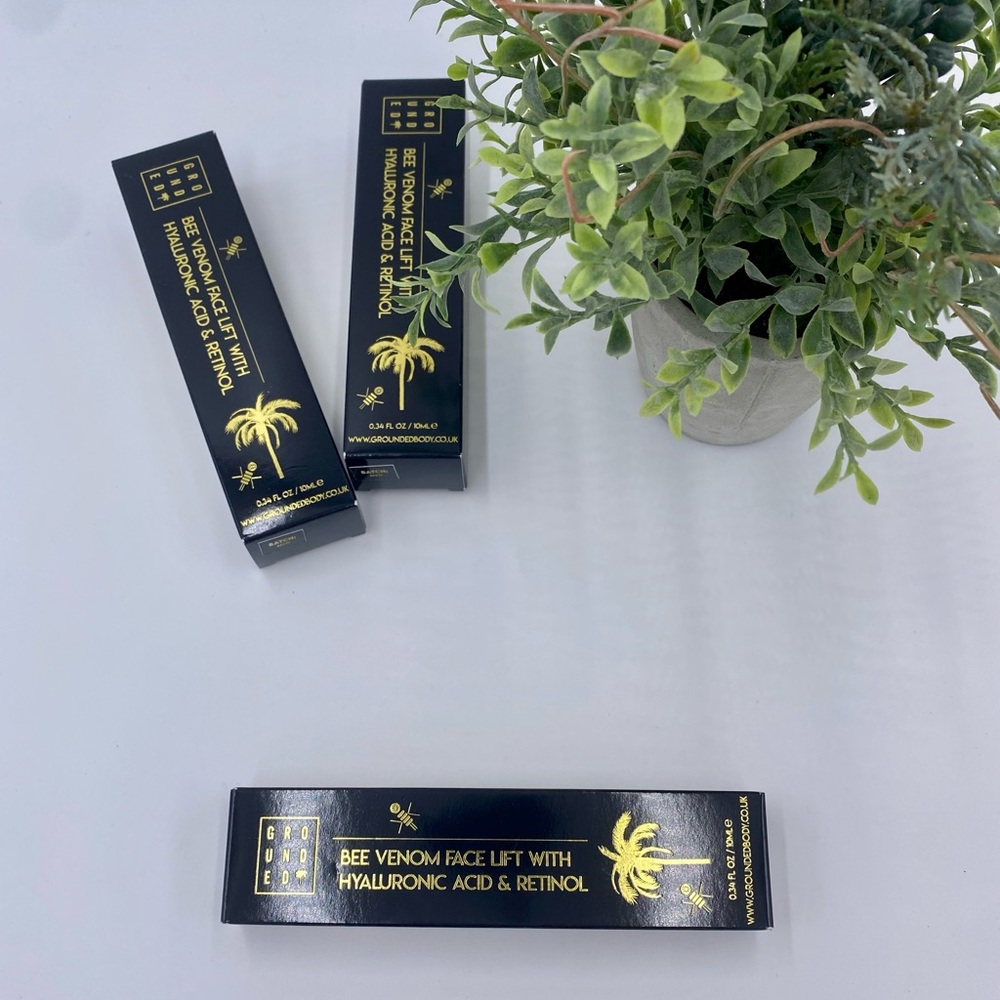 GROUNDED BODY SCRUB Bee Venom Face Lift Serum 0.34 fl oz 10 ml NIB